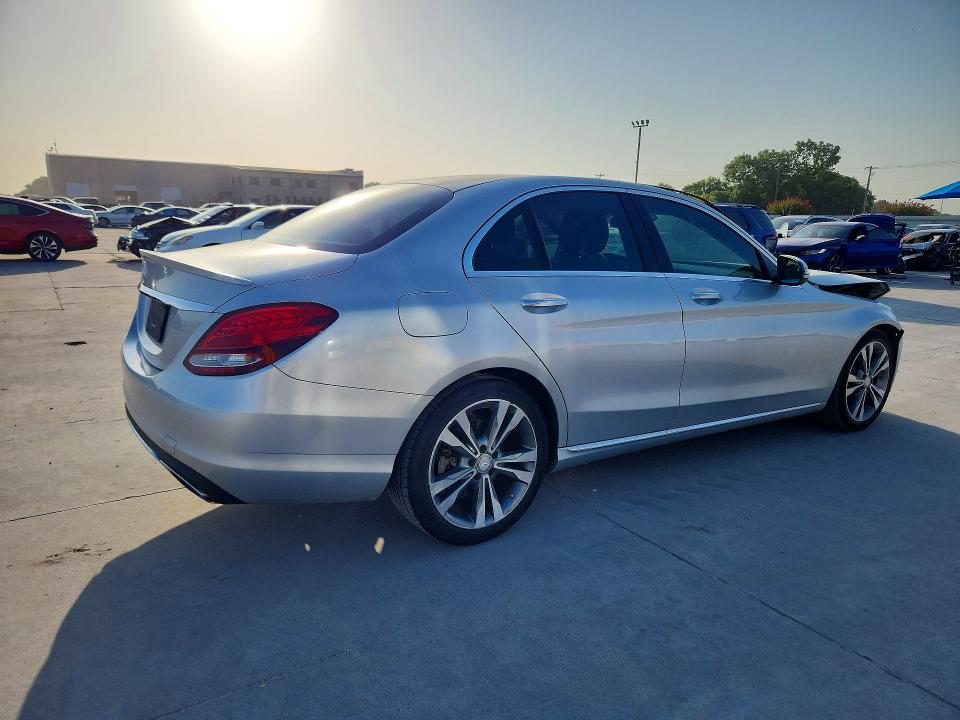2016 Mercedes-benz C-klasse VIN WDDWF4JB3GR152415 COPART salvage auction — FRONT END, Tx - Salvage Vehicle Title, sold $3,750 on 2026-08-13 (photo 3)