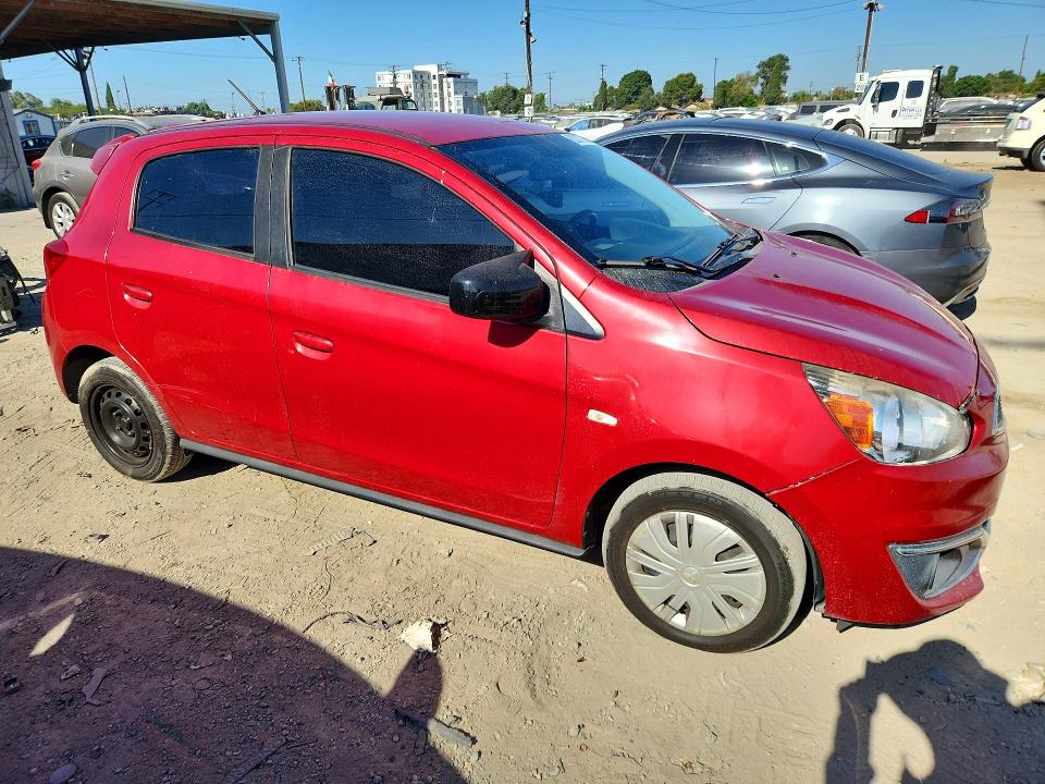 2018 Mitsubishi Mirage VIN ML32A3HJ9JH002775 COPART salvage auction — FRONT END, Ca - Dis/Dlr/Exp Only Clean Title, sold $1,250 on 2026-07-27 (photo 4)