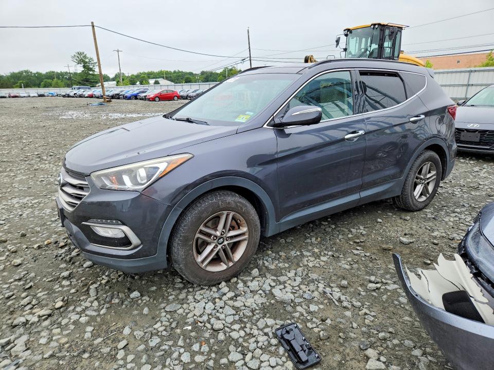 2017 Hyundai Santa fe VIN 5XYZUDLB1HG409419 COPART salvage auction — MINOR DENT/SCRATCHES, NJ - CERTIFICATE OF TITLE, sold $4,850 on 2026-07-13 (photo 1)