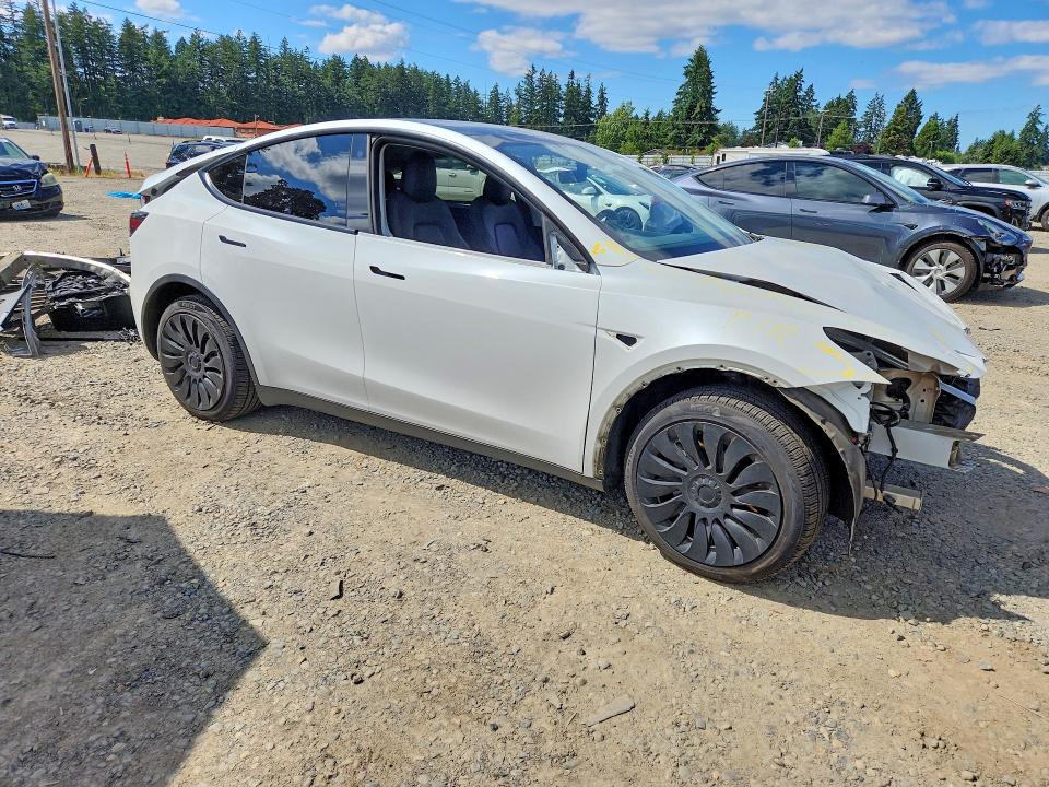 2021 Tesla Model y VIN 5YJYGDEE7MF153685 COPART salvage auction — FRONT END, WA - BILL OF SALE, sold $9,700 on 2026-07-24 (photo 4)