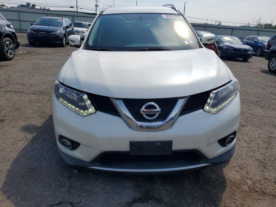 2016 Nissan Rogue VIN KNMAT2MVXGP712479 COPART salvage auction — FRONT END, Pa - Certificate Of Salvage, sold $1,750 on 2026-07-17 (photo 5)