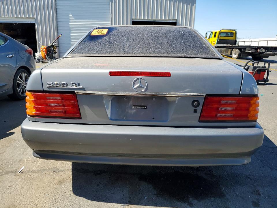 1990 Mercedes-benz Sl-klasse VIN WDBFA66E7LF011557 COPART salvage auction — FRONT END, Ca - Salvage Certificate, sold $2,300 on 2026-07-30 (photo 6)