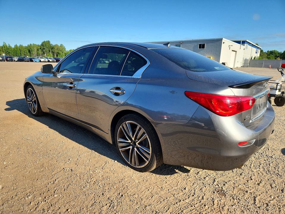2015 Infiniti Q50 VIN JN1BV7AR3FM420467 COPART salvage auction — UNDERCARRIAGE, ON - PERMIT SALVAGE, sold $425 on 2026-07-23 (photo 2)