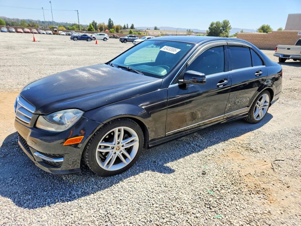 2013 Mercedes-benz C-klasse VIN WDDGF4HB0DA768464 COPART salvage auction — MINOR DENT/SCRATCHES, Ca - Dis/Dlr/Exp App For Dup Clean, sold $2,000 on 2026-08-12 (photo 1)