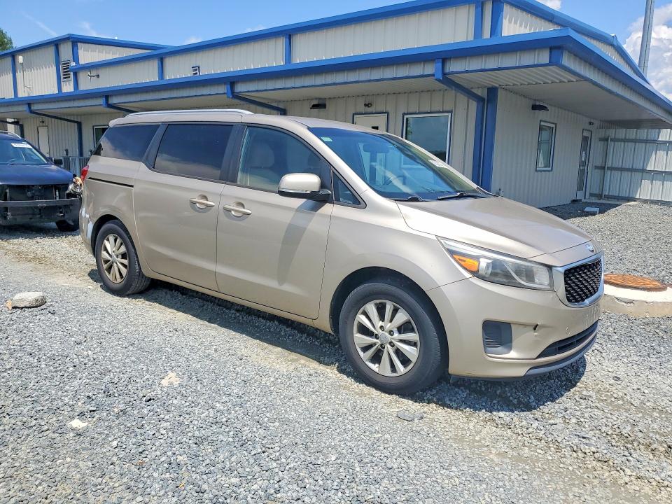 2015 Kia SEDONA VIN KNDMB5C11F6021278 COPART salvage auction — REAR END, Salvage Title, sold $550 on 2026-07-23 (photo 4)