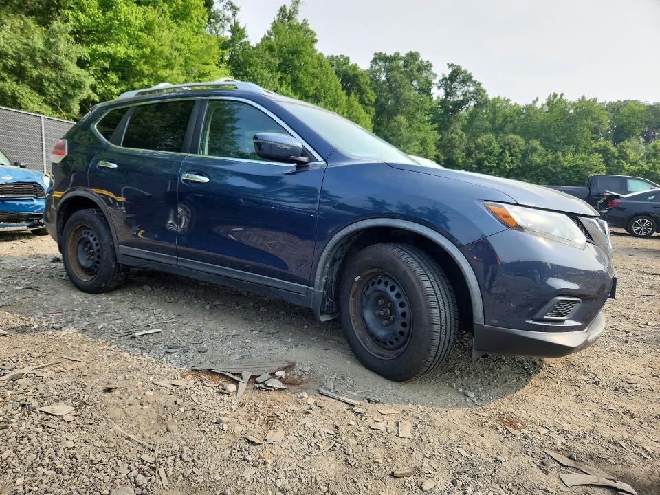 2016 Nissan Rogue VIN KNMAT2MV3GP704515 COPART salvage auction — SIDE, MD - CERT OF SALVAGE < 75% DAMAGE (P), sold $600 on 2026-07-31 (photo 4)