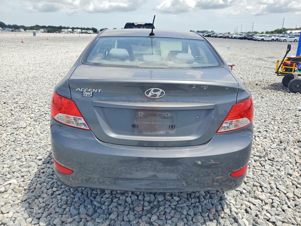 2012 Hyundai Accent VIN KMHCT4AE4CU244507 COPART salvage auction — FRONT END, Fl - Cert Of Title Slvg Rebuildable, sold $800 on 2026-07-31 (photo 6)