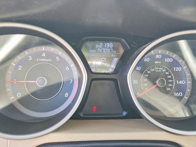 2013 Hyundai Elantra VIN KMHDH4AE8DU631861 COPART salvage auction — FRONT END, Ca - Salvage Certificate, sold $1,300 on 2026-07-09 (photo 9)