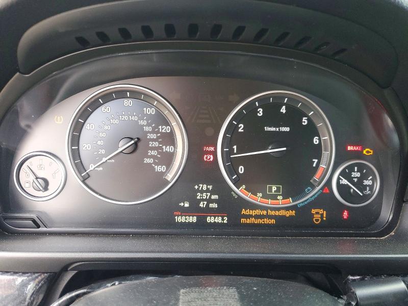 2012 BMW 5er VIN WBAFR9C58CDV58264 COPART salvage auction — FRONT END, Fl - Certificate Of Title, sold $725 on 2026-07-31 (photo 9)