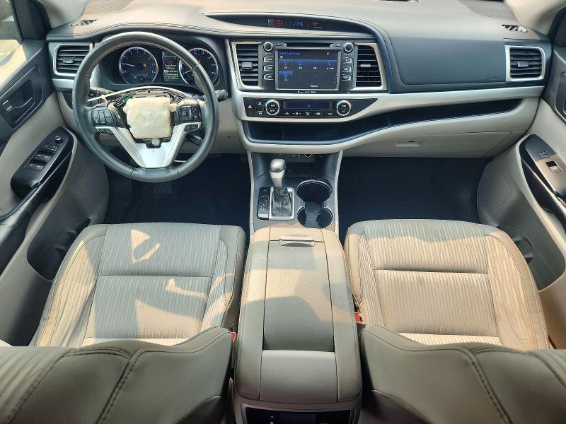 2019 Toyota Highlander VIN 5TDZZRFH0KS347228 COPART salvage auction — REAR END, Md - Certificate Of Title, sold $6,300 on 2026-07-31 (photo 8)
