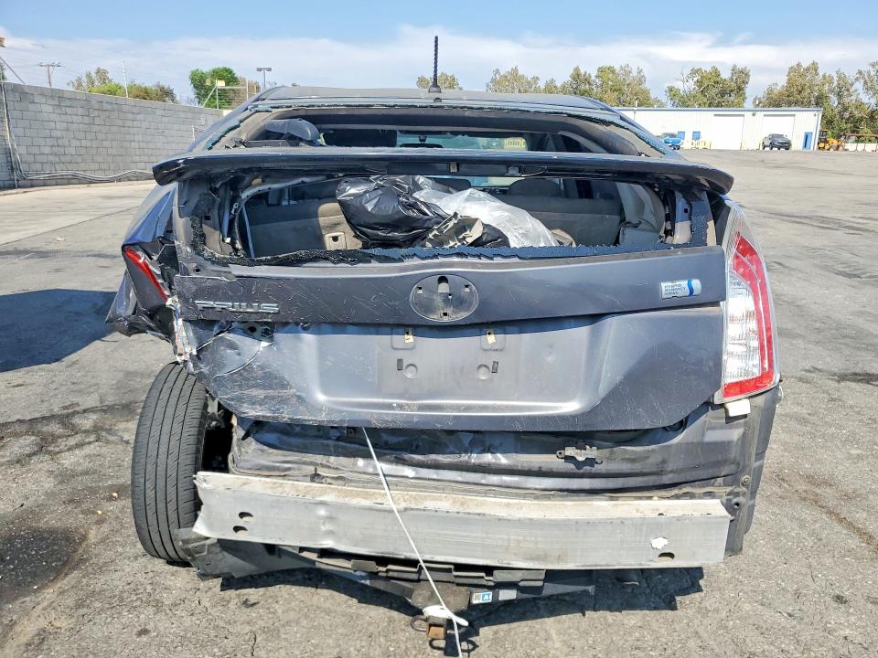 2015 Toyota Prius VIN JTDKN3DU0F0468442 COPART salvage auction — REAR END, Ca - Salvage Certificate, sold $150 on 2026-07-30 (photo 6)