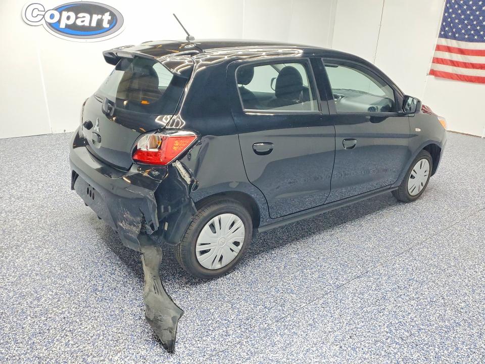 2024 Mitsubishi Mirage VIN ML32AUHJ1RH019863 COPART salvage auction — REAR END, MS - CERTIFICATE OF TITLE (P), sold $6,900 on 2026-07-15 (photo 3)
