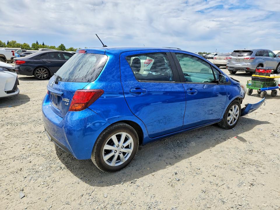 2015 Toyota Yaris VIN VNKKTUD35FA017995 COPART salvage auction — FRONT END, Ca - Salvage Certificate, sold $60 on 2026-07-28 (photo 3)