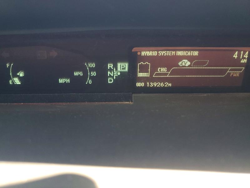 2012 Toyota Prius VIN JTDKN3DU1C5390218 COPART salvage auction — REAR END, Ca - Salvage Certificate, sold $90 on 2026-07-30 (photo 9)