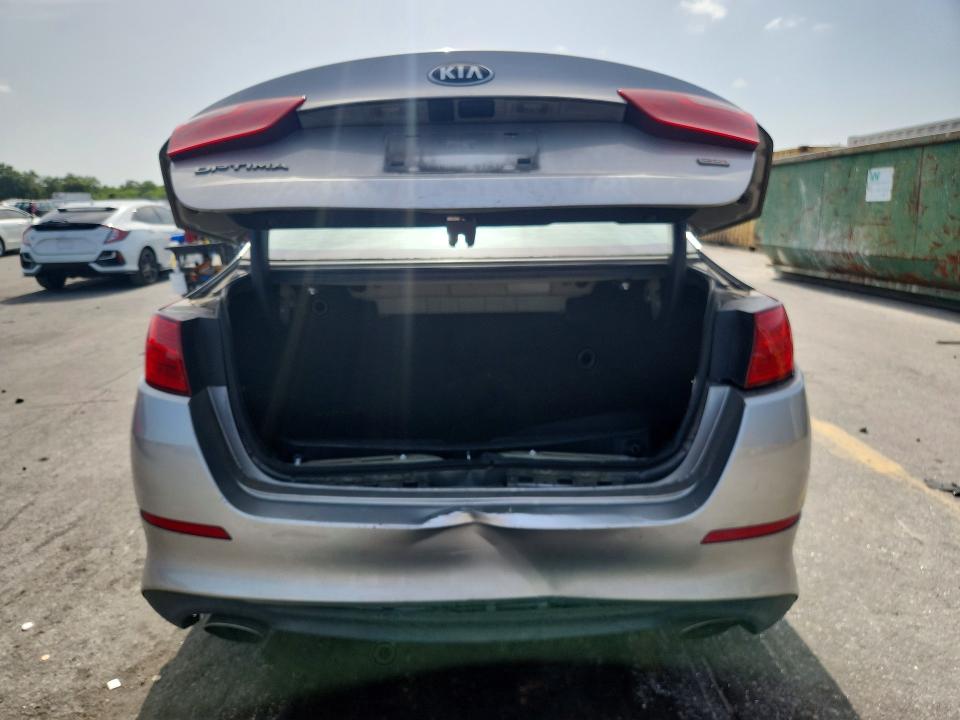 2015 Kia Optima VIN KNAGM4A71F5546322 COPART salvage auction — REAR END, Fl - Cert Of Title Slvg Rebuildable, sold $650 on 2026-07-28 (photo 6)