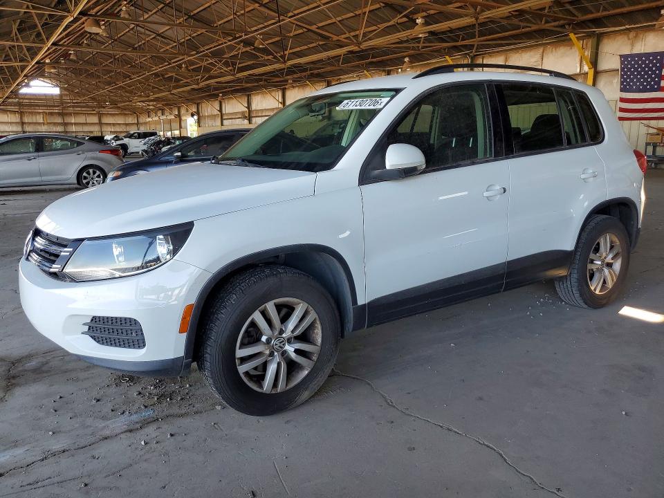 2015 Volkswagen Tiguan VIN WVGAV7AX2FW565345 COPART salvage auction — FRONT END, AZ - CERTIFICATE OF TITLE, sold $1,200 on 2026-07-20 (photo 1)