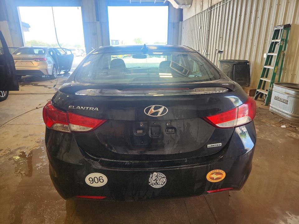 2012 Hyundai Elantra VIN KMHDH4AE7CU191128 COPART salvage auction — REAR END, Wi - Junked Vehicle Bill Of Sale, sold $250 on 2026-07-13 (photo 6)