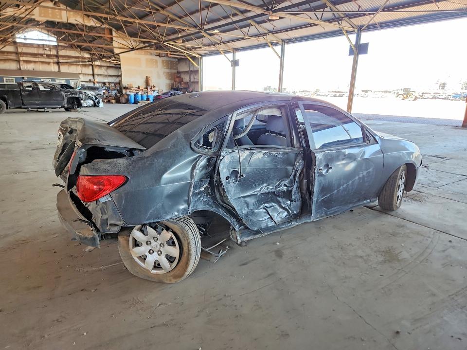 2007 Hyundai Elantra VIN KMHDU46D87U156504 COPART salvage auction — REAR END, Az - Certificate Of Title (P), sold $475 on 2026-07-27 (photo 3)