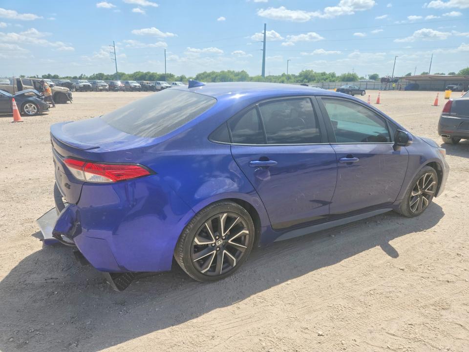 2022 Toyota Corolla VIN 5YFS4MCE5NP118490 COPART salvage auction — REAR END, Tx - Bonded Title - Salvage, sold $3,650 on 2026-07-22 (photo 3)