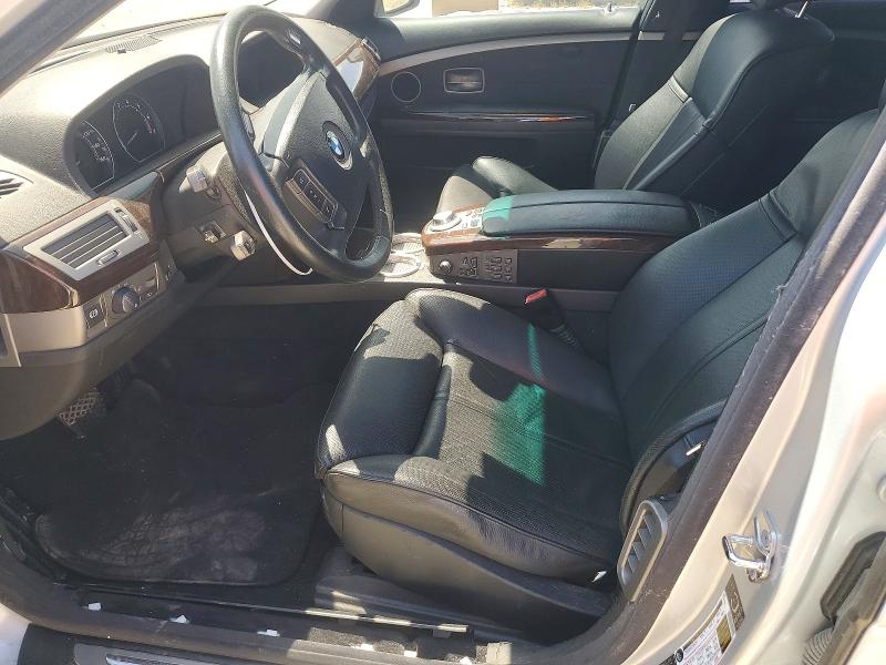 2005 BMW 7 series VIN WBAGL63565DP75562 COPART salvage auction — HAIL, MO - DEALER ONLY CLEAN TITLE, sold $500 on 2026-08-04 (photo 7)