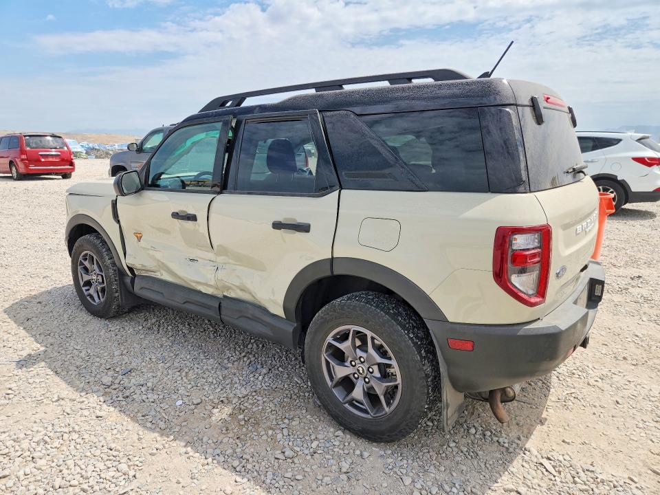 2024 Ford Bronco sport VIN 3FMCR9D96RRE33489 COPART salvage auction — ROLLOVER, Ut - Certificate Of Title, sold $7,600 on 2026-08-18 (photo 2)