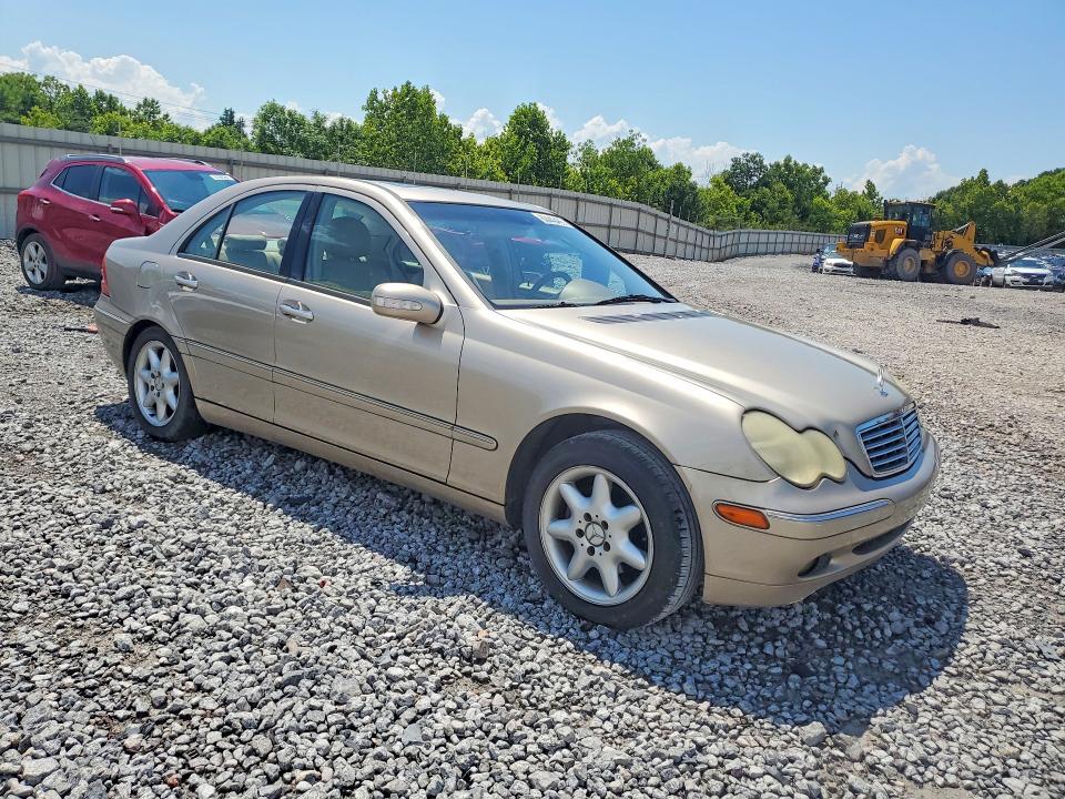 2002 Mercedes-benz C class VIN WDBRF61J12E001887 COPART salvage auction — REAR END, Al - Cert Of Title-Salvage Title, sold $225 on 2026-07-28 (photo 4)
