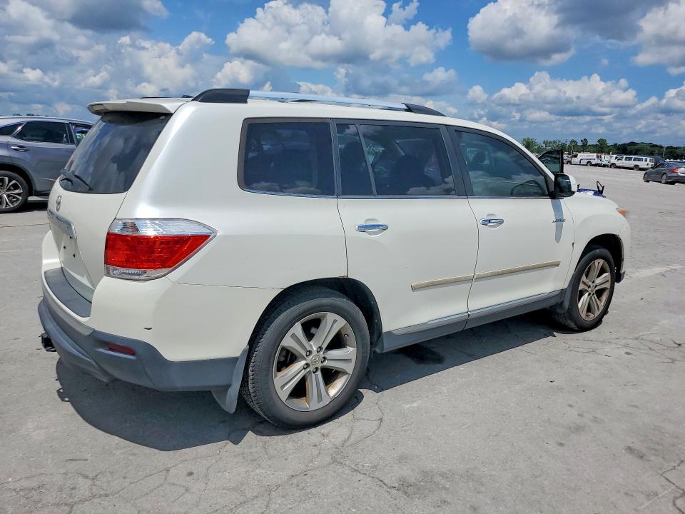 2012 Toyota Highlander VIN 5TDYK3EH4CS060703 COPART salvage auction — MINOR DENT/SCRATCHES, Tx - Dealer Only Clean Title (P), sold $6,300 on 2026-07-29 (photo 3)