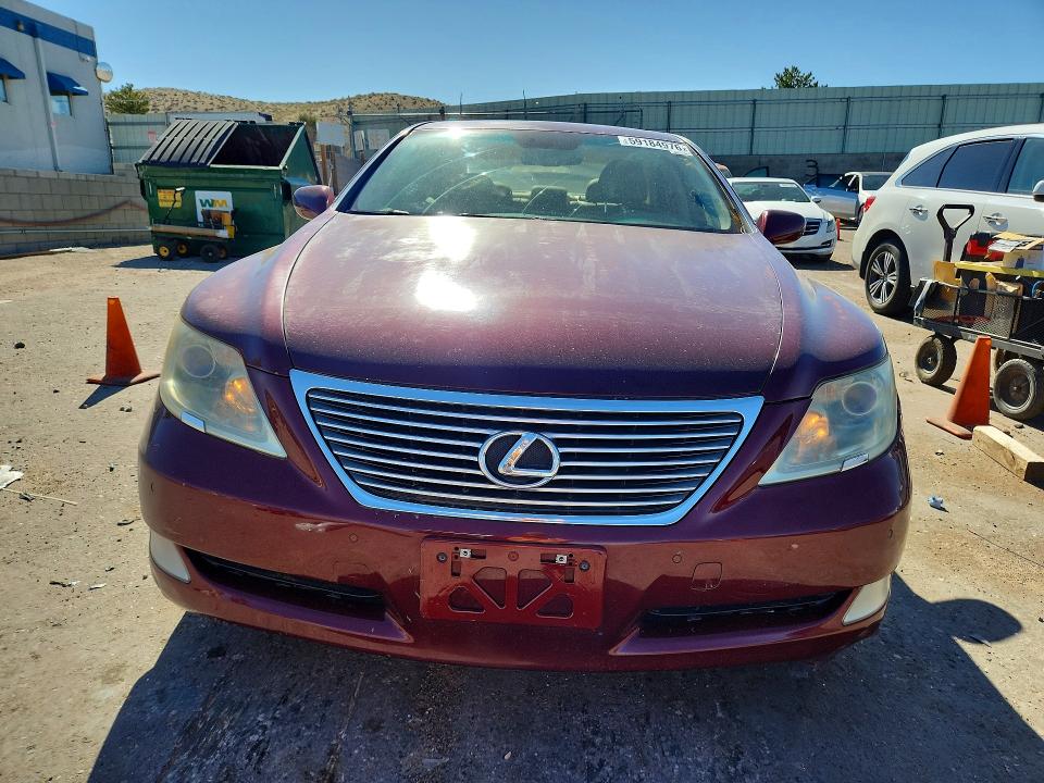2007 Lexus Ls 460 VIN JTHBL46F875040275 COPART salvage auction — FRONT END, NM - CERTIFICATE OF TITLE (P), sold $250 on 2026-07-21 (photo 5)