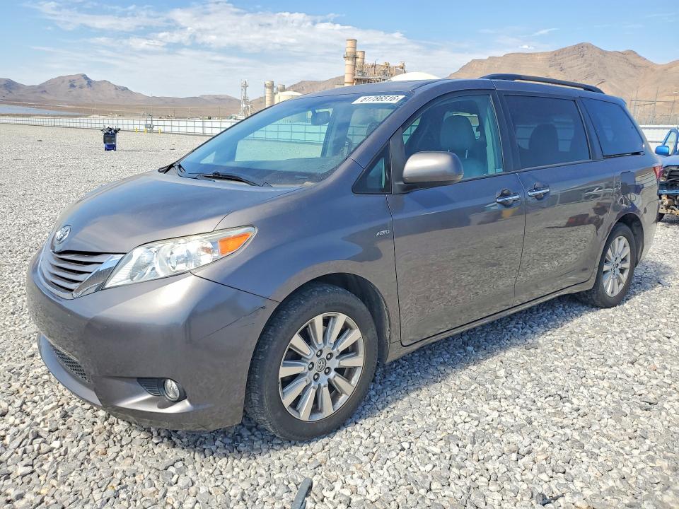 2017 Toyota Sienna VIN 5TDDZ3DC1HS146767 COPART salvage auction — REAR END, Ut - Salvage Certificate, sold $7,800 on 2026-08-19 (photo 1)