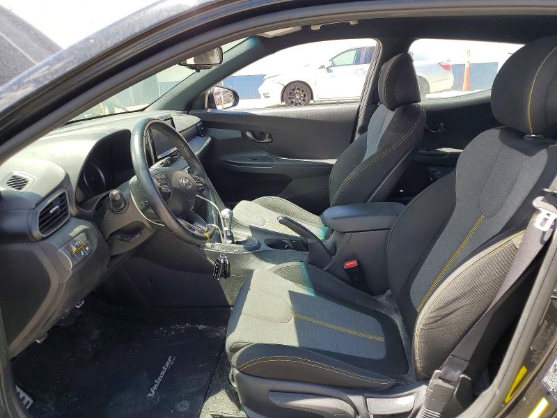 2020 Hyundai Veloster VIN KMHTH6AB4LU021872 COPART salvage auction — REAR END, Ut - Certificate Of Title, sold $1,750 on 2026-07-20 (photo 7)