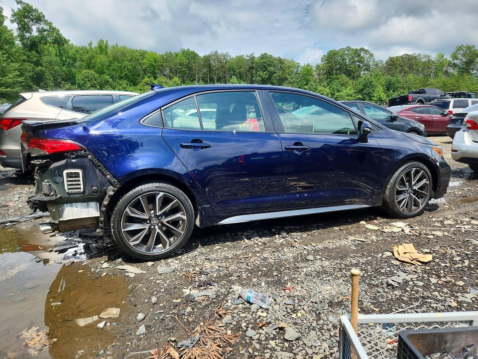 2021 Toyota Corolla VIN JTDP4MCEXMJ057243 COPART salvage auction — REAR END, Md - Cert Of Salvage > 75% Damage, sold $6,100 on 2026-07-17 (photo 3)