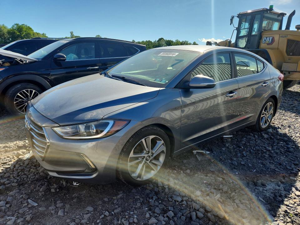 2017 Hyundai Elantra VIN KMHD84LF0HU154242 COPART salvage auction — FRONT END, PA - CERTIFICATE OF SALVAGE, sold $50 on 2026-07-29 (photo 1)