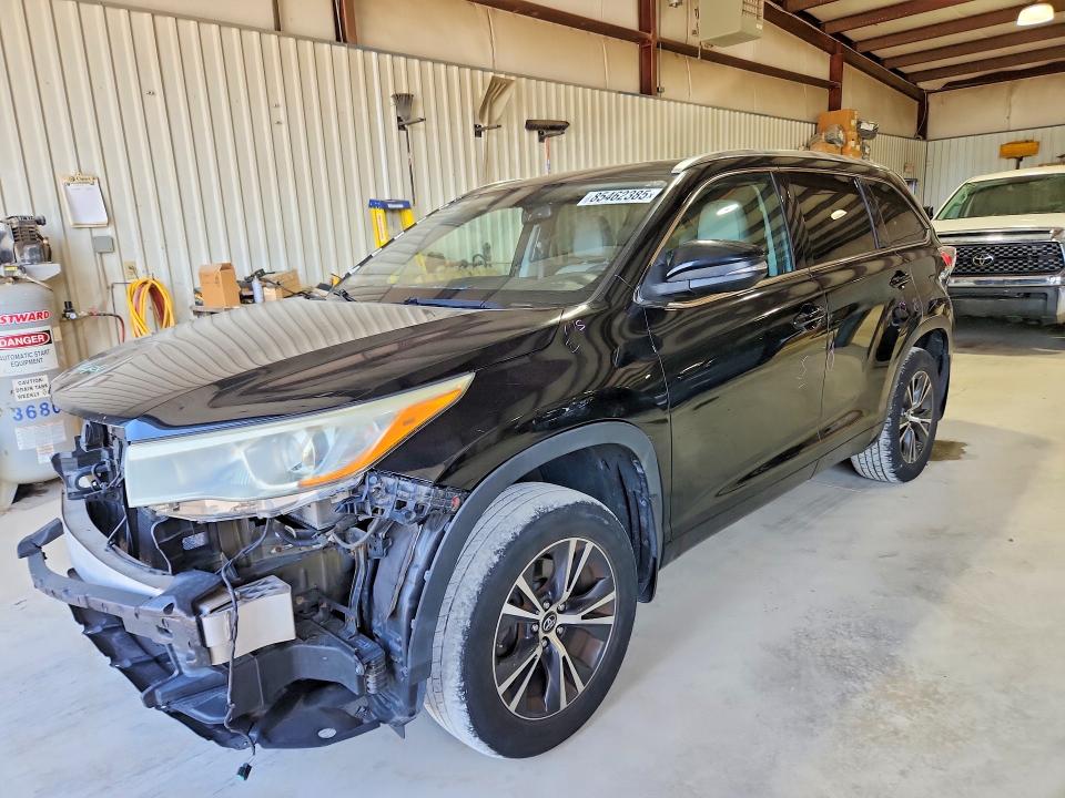 2015 Toyota VIN 5TDJKRFH1FS146610 COPART salvage auction — FRONT END, Pa - Certificate Of Salvage, sold $8,100 on 2026-07-10 (photo 1)