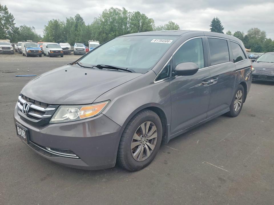 2015 Honda Odyssey VIN 5FNRL5H65FB017245 COPART salvage auction — NORMAL WEAR, Salvage Title, sold $1,050 on 2026-07-28 (photo 1)