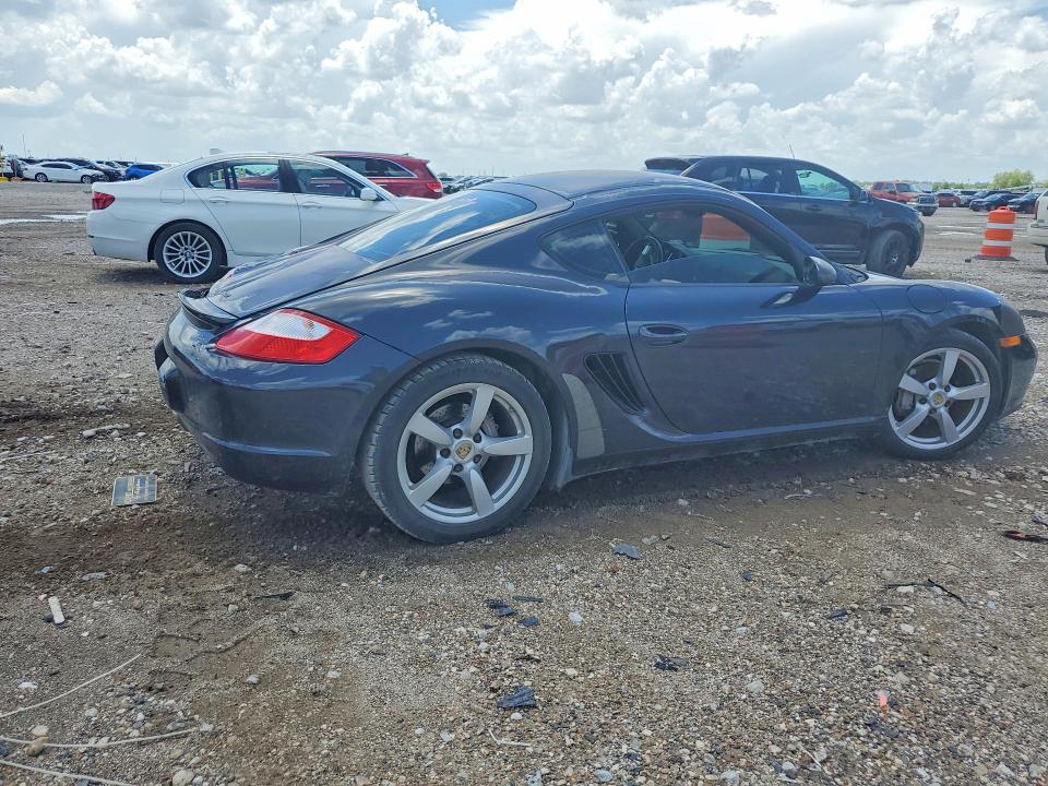 2007 Porsche Cayman VIN WP0AA29817U762276 COPART salvage auction — REAR END, TX - SALVAGE VEHICLE TITLE (P), sold $4,500 on 2026-07-13 (photo 3)