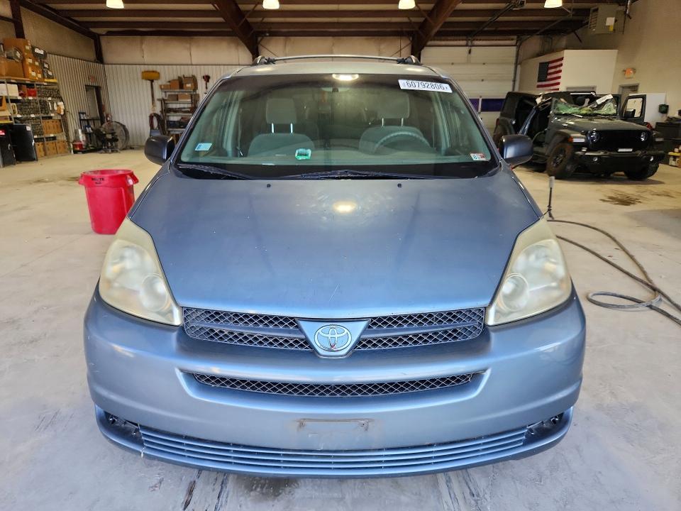 2005 Toyota Sienna VIN 5TDZA23C95S278986 COPART salvage auction — REAR END, Va - Certificate Of Title, sold $1,300 on 2026-07-17 (photo 5)