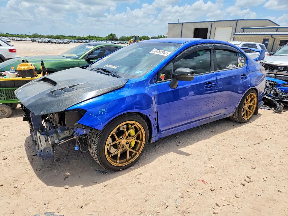 2019 Subaru Wrx VIN JF1VA2S64K9819548 COPART salvage auction — FRONT END, Tx - Salvage Vehicle Title, sold $7,500 on 2026-07-16 (photo 1)