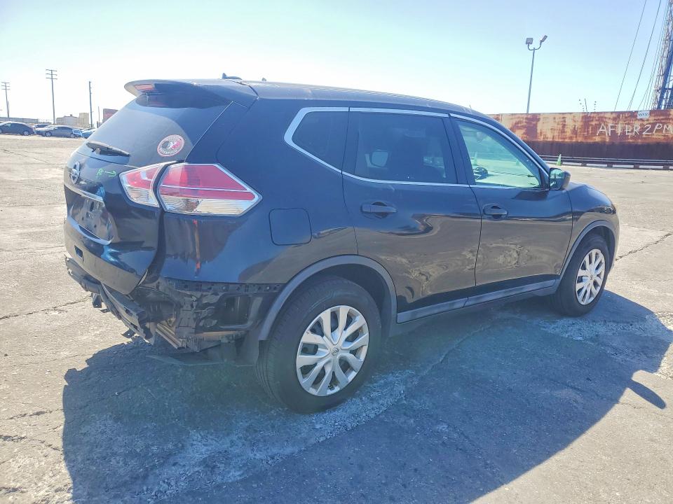 2016 Nissan Rogue VIN 5N1AT2MT0GC768593 COPART salvage auction — REAR END, Ca - Salvage Certificate, sold $1,400 on 2026-07-31 (photo 3)