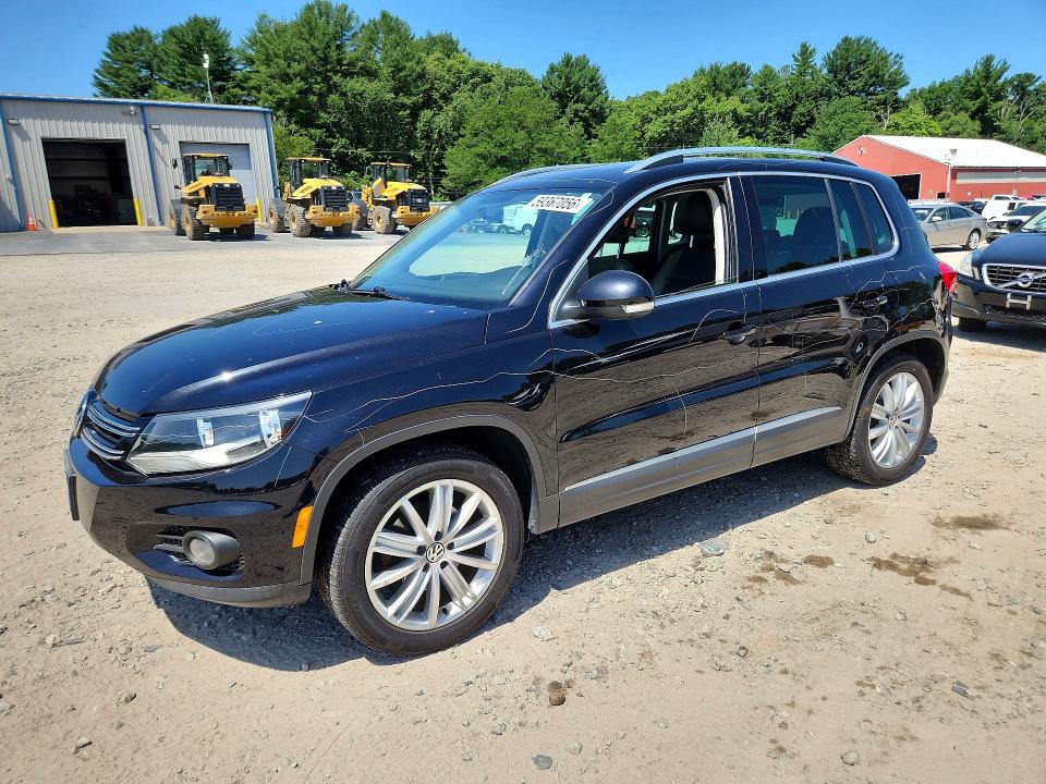 2013 Volkswagen Tiguan VIN WVGBV3AX8DW074661 COPART salvage auction — VANDALISM, Ma - Cert Of Title-Reconstrctd Coll, sold $600 on 2026-07-27 (photo 1)