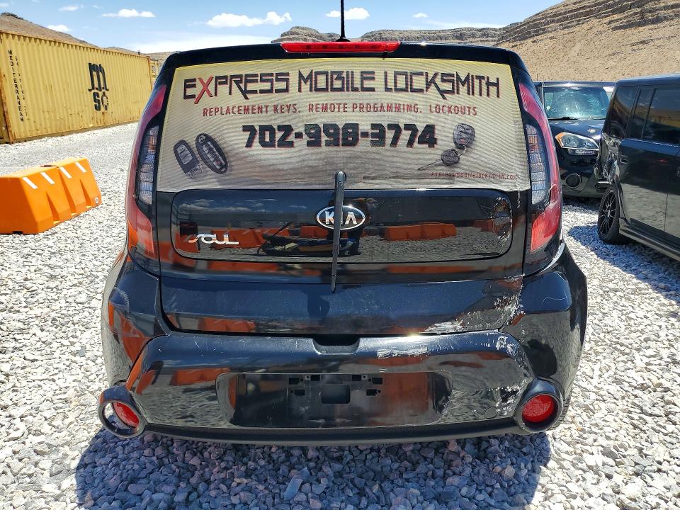 2015 Kia Soul VIN KNDJP3A50F7117749 COPART salvage auction — VANDALISM, NV - SALVAGE TITLE, sold $125 on 2026-07-27 (photo 6)