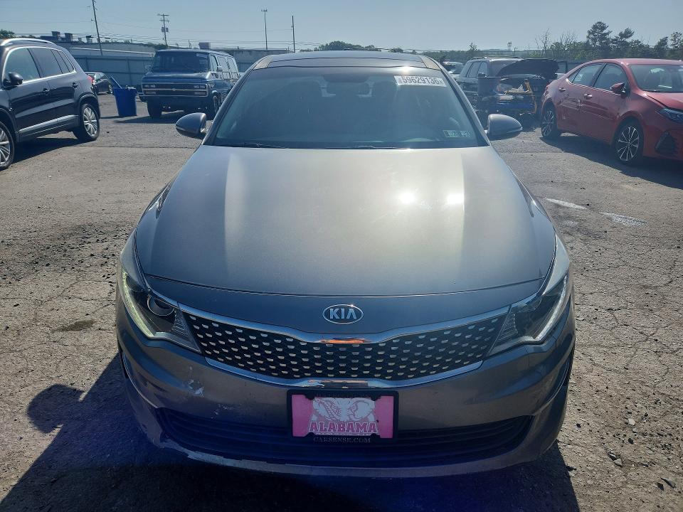 2016 Kia Optima VIN 5XXGU4L39GG007442 COPART salvage auction — FRONT END, Pa - Cert Of Title, sold $2,000 on 2026-07-07 (photo 5)
