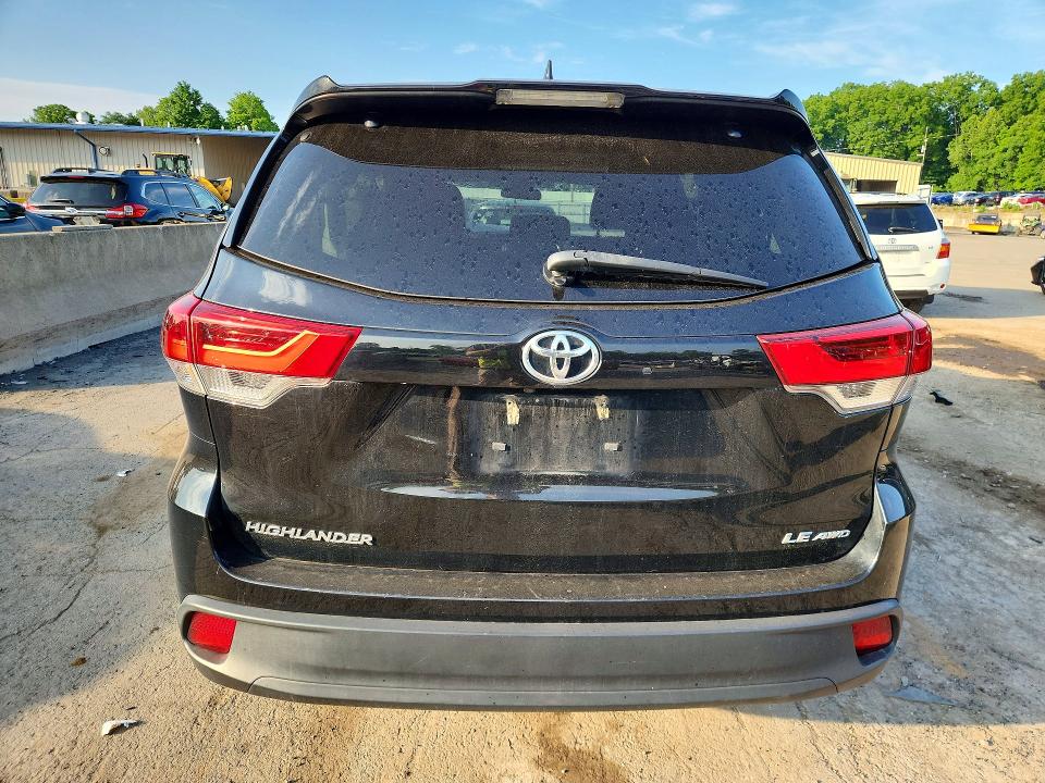 2019 Toyota Highlander VIN 5TDBZRFH6KS702260 COPART salvage auction — FRONT END, Ny - Certificate Of Title, sold $3,800 on 2026-07-18 (photo 6)
