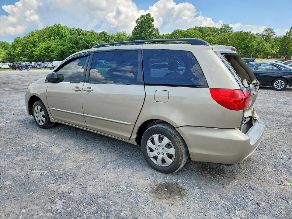 2005 Toyota Sienna VIN 5TDZA23C95S295920 COPART salvage auction — REAR END, Pa - Certificate Of Salvage, sold $175 on 2026-07-30 (photo 2)