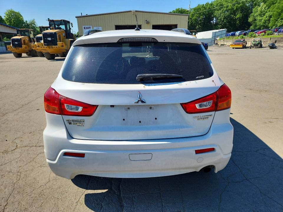 2012 Mitsubishi Outlander VIN JA4AR4AU6CZ000856 COPART salvage auction — FRONT END, Ny - Mv-907A Salvage Certificate, sold $1,200 on 2026-07-16 (photo 6)