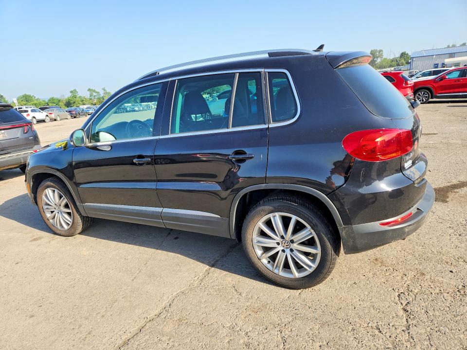 2013 Volkswagen Tiguan VIN WVGBV3AX7DW596696 COPART salvage auction — REAR END, Pa - Certificate Of Salvage, sold $1,100 on 2026-08-07 (photo 2)