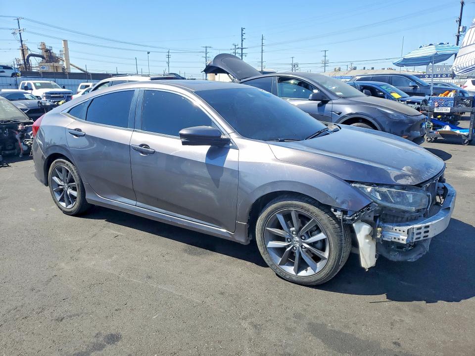 2019 Honda Civic VIN JHMFC1F34KX002710 COPART salvage auction — FRONT END, Ca - Salvage Certificate, sold $2,450 on 2026-07-20 (photo 4)