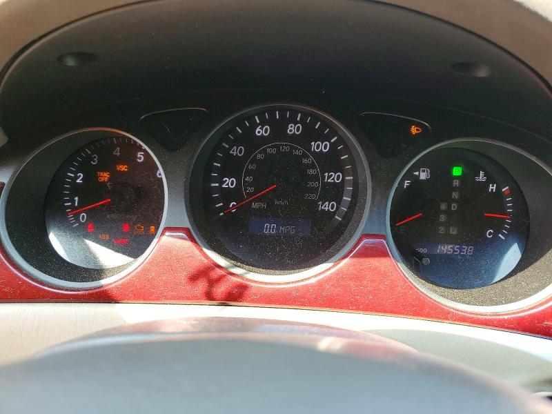 2004 Lexus Es 330 VIN JTHBA30G445035779 COPART salvage auction — REAR END, Ct - Cert Of Title-Salvage, sold $500 on 2026-07-31 (photo 9)
