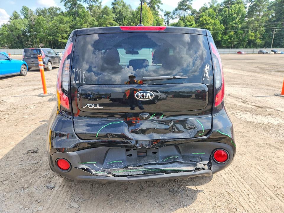 2017 Kia Soul VIN KNDJN2A26H7450272 COPART salvage auction — REAR END, La - Cert Of Title-Salvage, sold $2,500 on 2026-07-10 (photo 6)