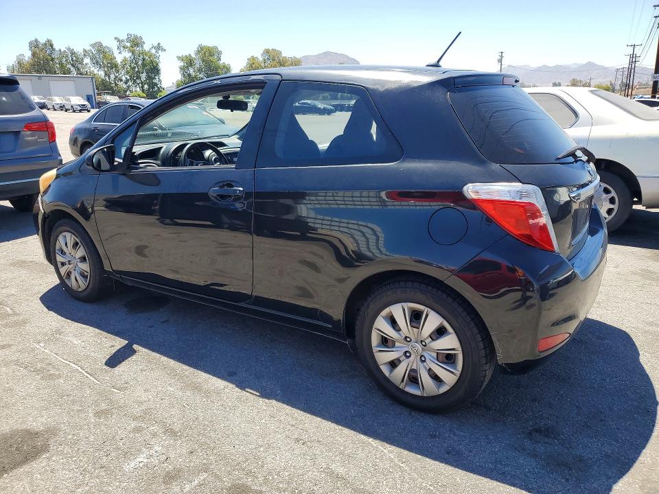 2012 Toyota Yaris VIN JTDJTUD32CD505266 COPART salvage auction — FRONT END, Ca - Salvage Certificate, sold $1,450 on 2026-07-23 (photo 2)