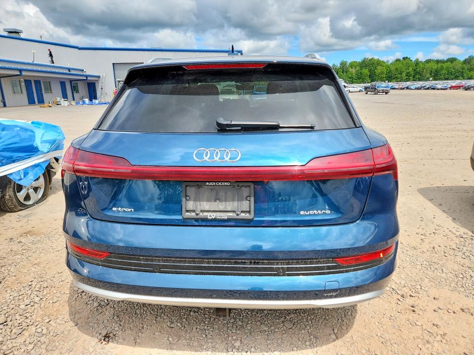 2021 Audi E-tron VIN WA1VABGE4MB015766 COPART salvage auction — FRONT END, Ny - Mv-907A Salvage Certificate, sold $8,700 on 2026-07-20 (photo 6)